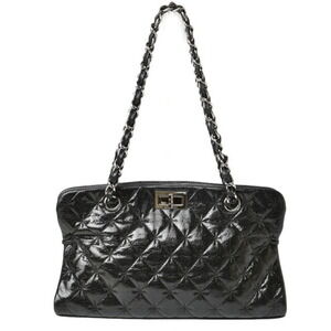 CHANEL Black Leather Tote Bag
